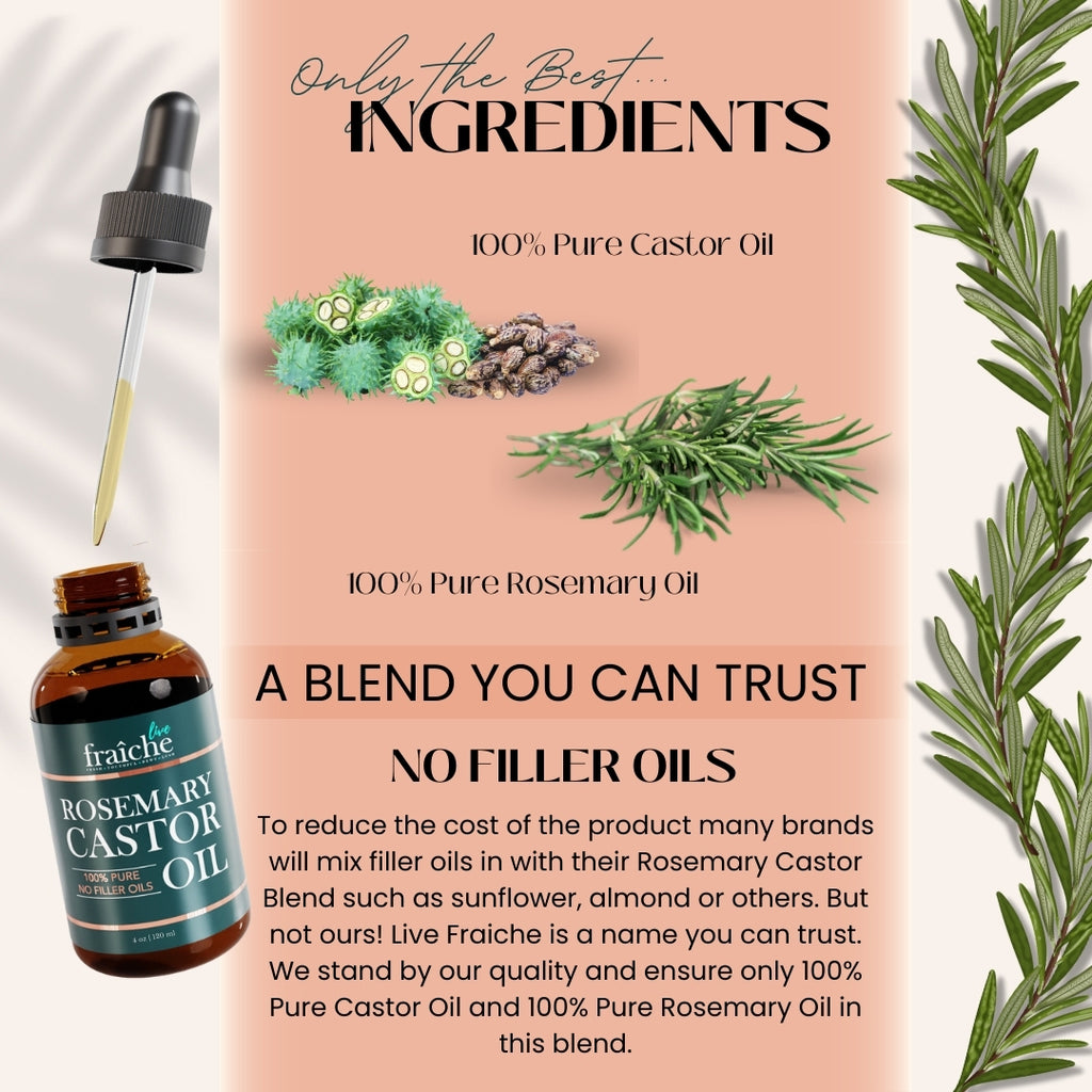 Live Fraiche Rosemary Castor Oil Hair Serum