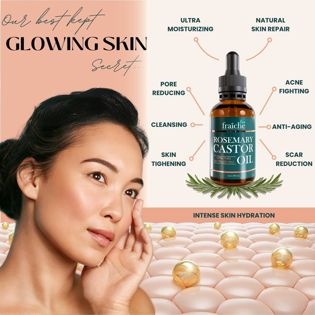 Live Fraiche Rosemary Castor Oil Hair Serum