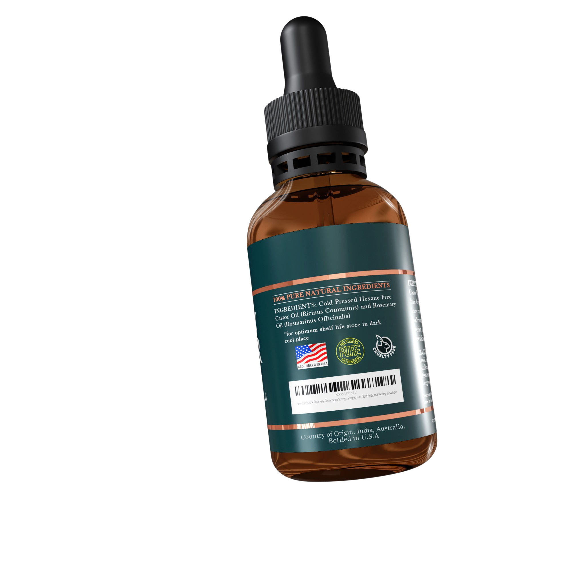 Rosemary Castor Scalp Detox & Growth Oil (4oz)