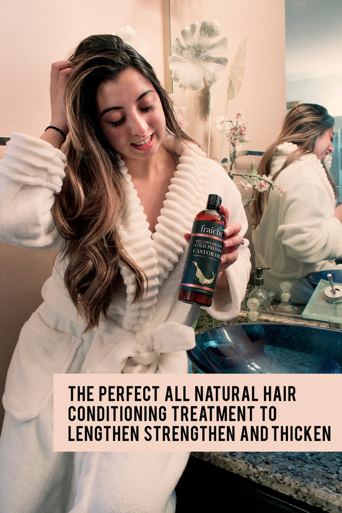 Organic Cold Pressed Castor Oil for Hair, Skin & Nails (16 oz)