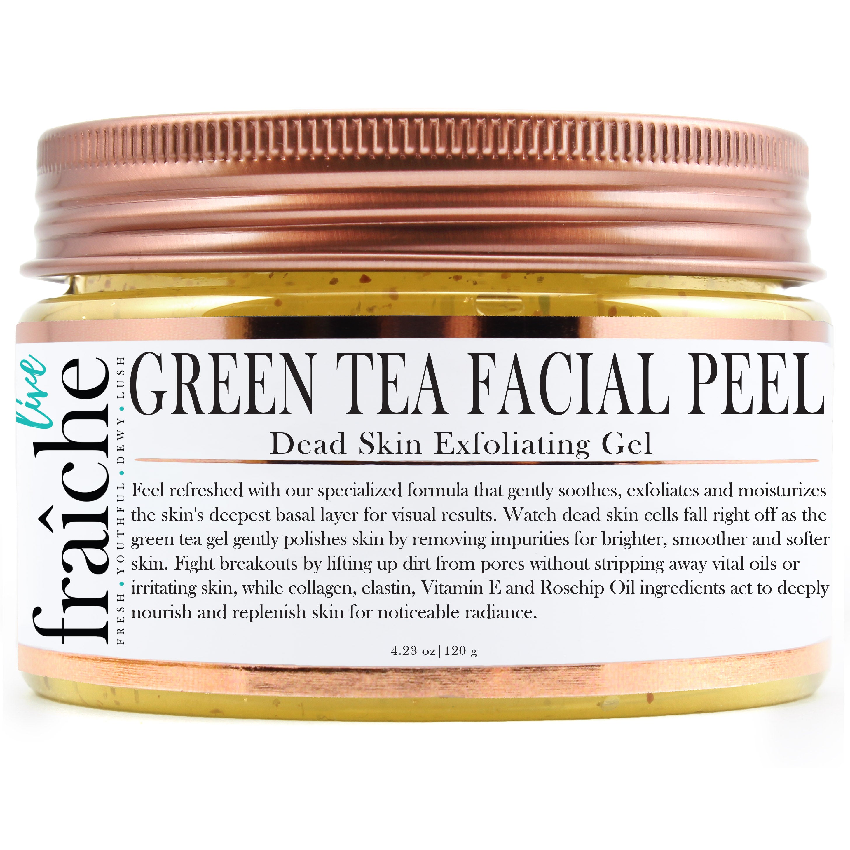 24k Gold Green Tea Facial Peel (Dead Skin Exfoliator & Skin Brightening)