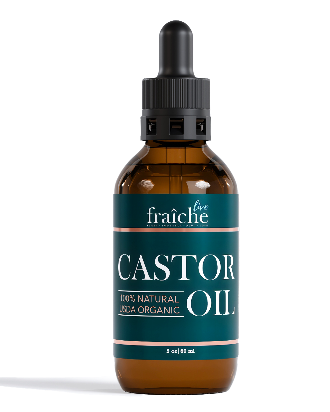 Organic Castor Oil for Hair Skin and Nails (2oz)